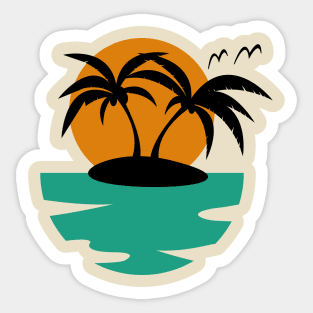 Island, Sun & Sea Sticker